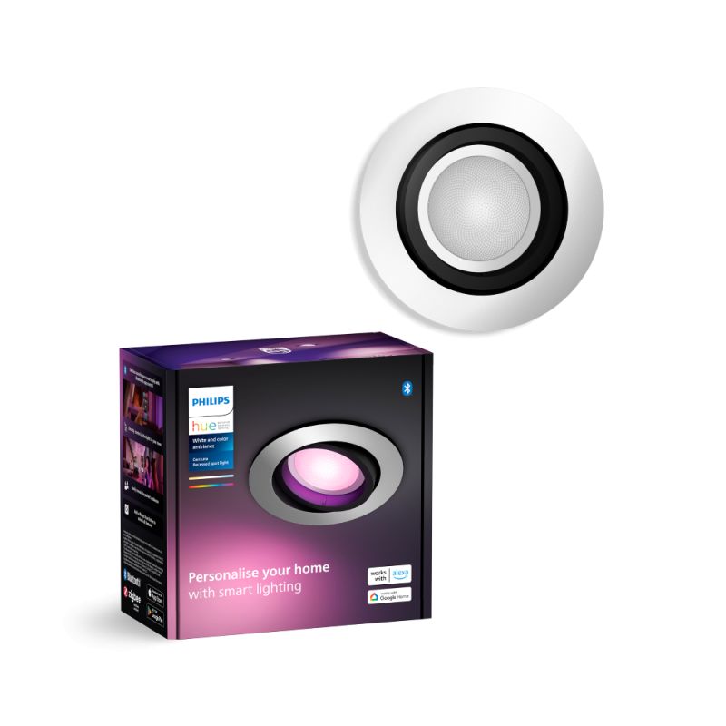 Philips Hue Centura Hue Recessed    Aluminium 1x4 2w Spot White Color Ambience