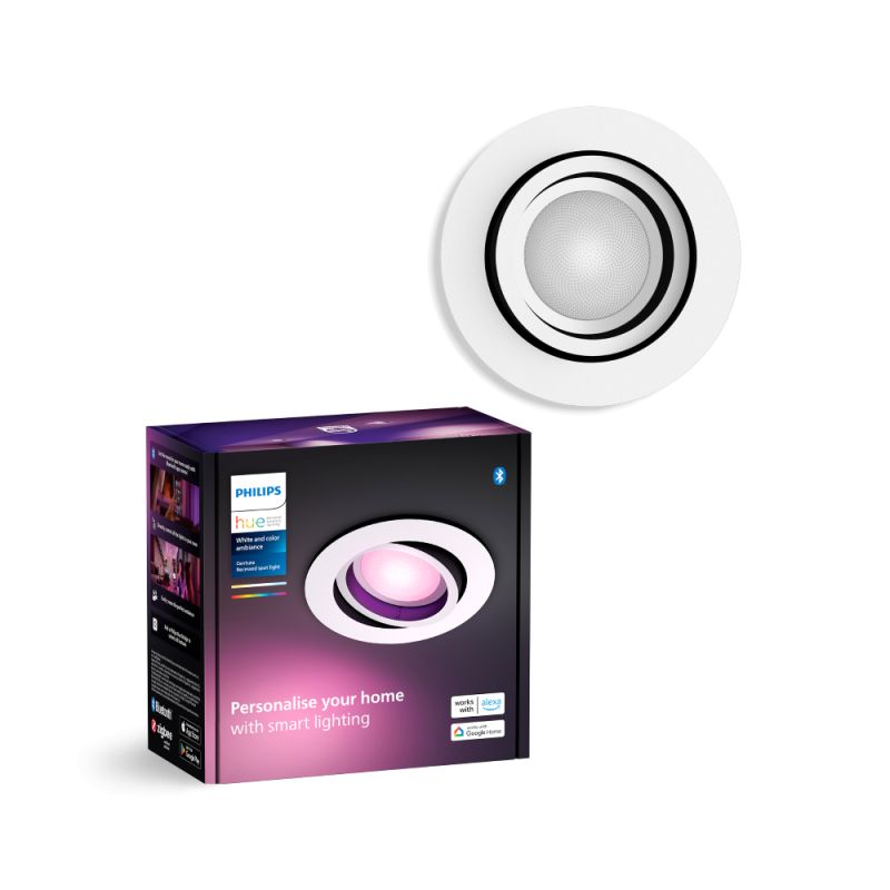 Philips Hue Centura Hue Recessed    Hvid 1x4 2w Spot White Color Ambience