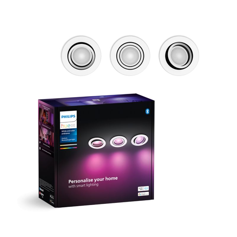 Philips Hue Centura Hue Recessed    Hvid 3x4 2w Spot White Color Ambience