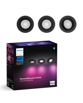 Philips Hue Centura Hue Recessed    Sort 3x4 2w Spot White Color Ambience