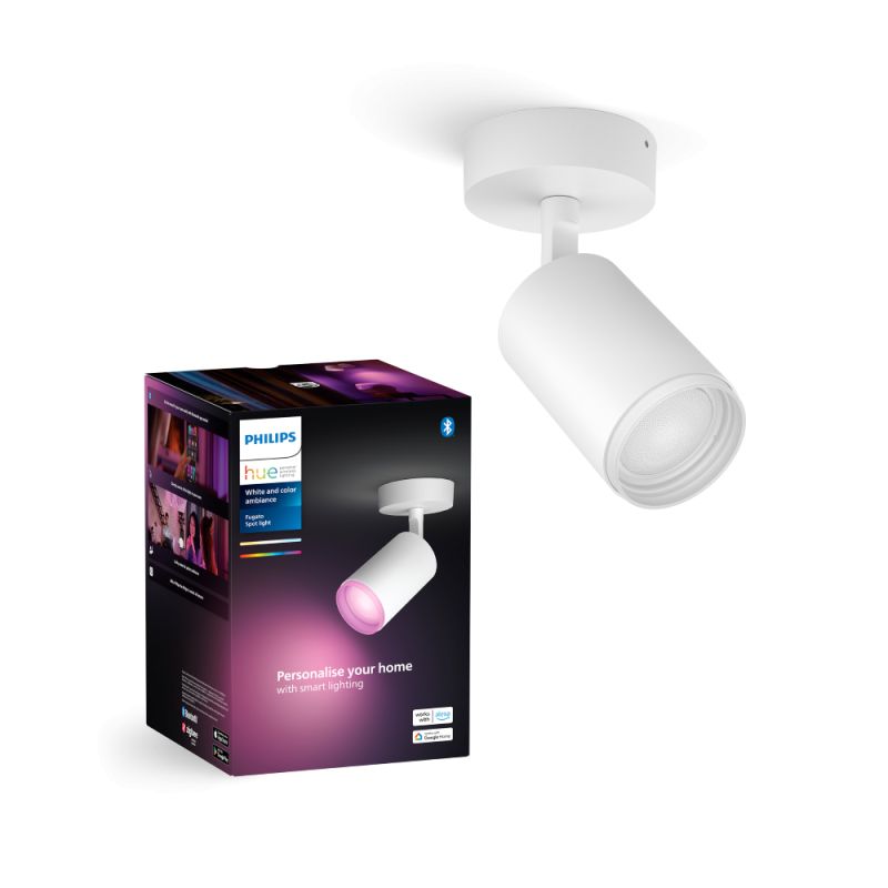 Philips Hue Fugato Single Spot Hvid 1x4 2w Spot White Color Ambience