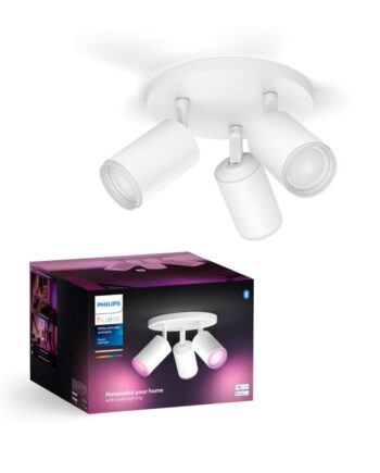 Philips Hue Fugato Plate Spiral Hvid 3x4 2w Spot White Color Ambience