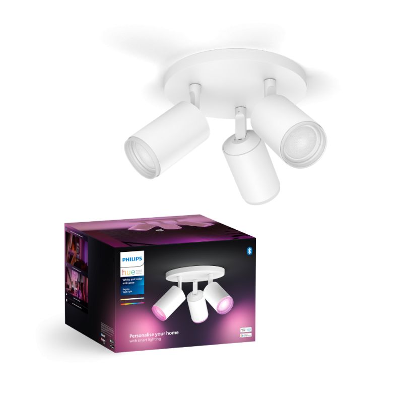 Philips Hue Fugato Plate Spiral Hvid 3x4 2w Spot White Color Ambience