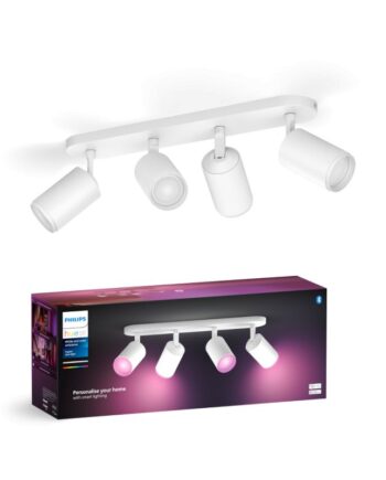 Philips Hue Fugato Plate Spiral Hvid 4x4 2w Spot White Color Ambience