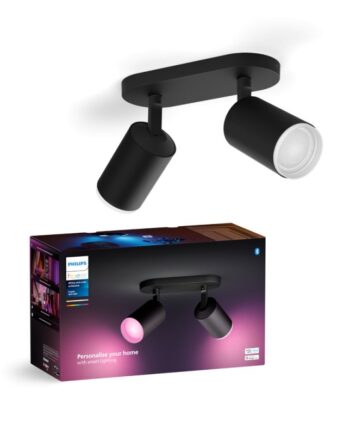 Philips Hue Fugato Plate Spiral Sort 2x4 2w Spot White Color Ambience