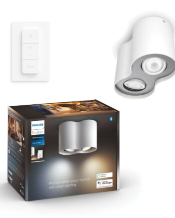 Philips Hue Pillar Hue Plate Spiral Hvid 2x4 2w Spot White Ambiance