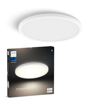 Philips Hue Tento Hue   Slim Loftlampe Rd   Hvid ø30 Loftlampe White