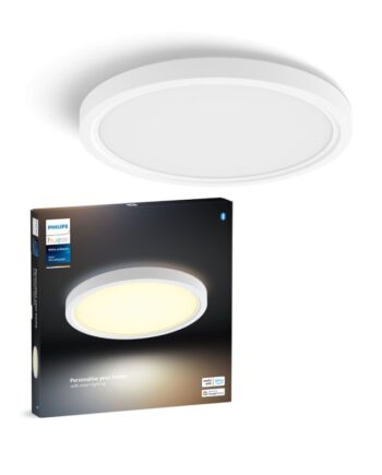 Philips Hue Tento Hue Wa Slim Loftlampe Rd   Hvid ø30â  Loftlampe White Ambiance