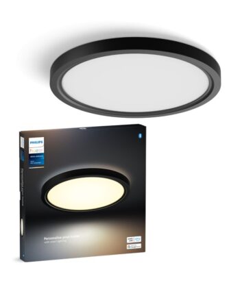 Philips Hue Tento Hue Wa Slim Loftlampe Rd   Sort ø30â  Loftlampe White Ambiance