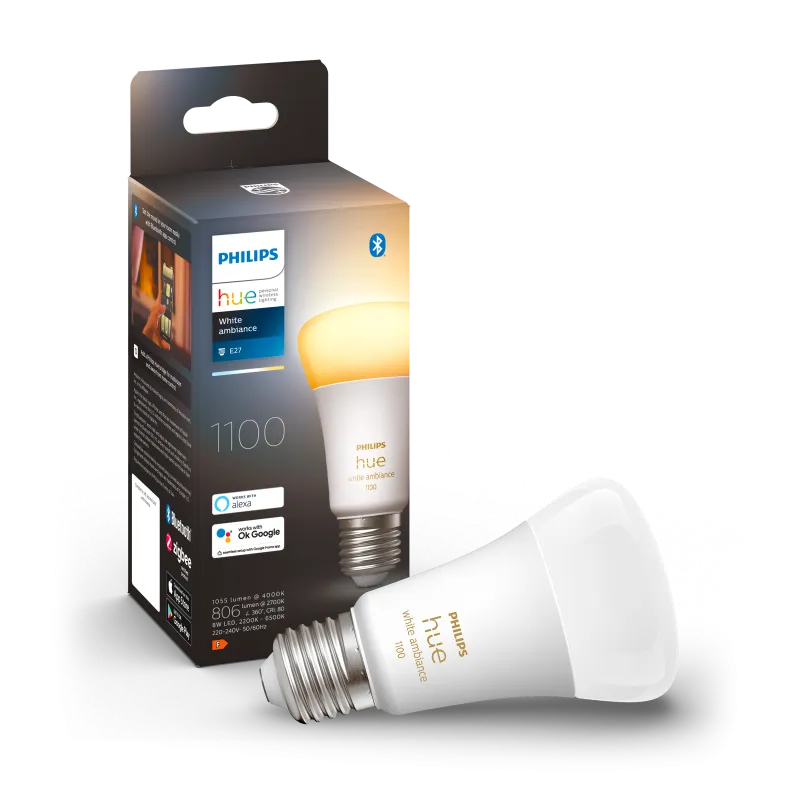 Philips Hue White Ambience 8w A60 E27  929002468401