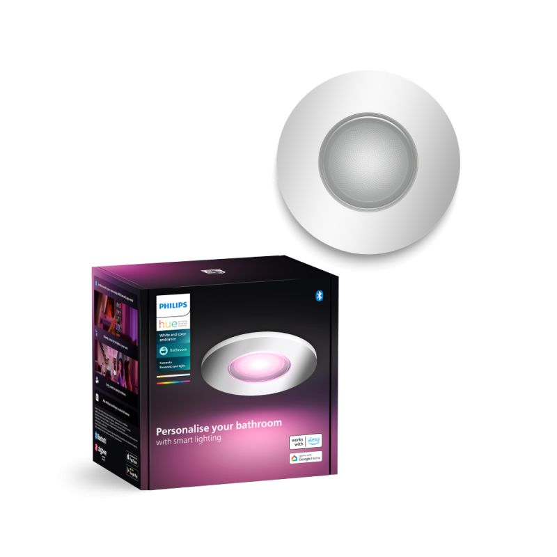 Philips Hue Xamento Hue Recessed Krom 1x4 2w Spot White Color Ambience