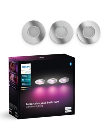 Philips Hue Xamento Hue Recessed Krom 3x4 2w Spot White Color Ambience
