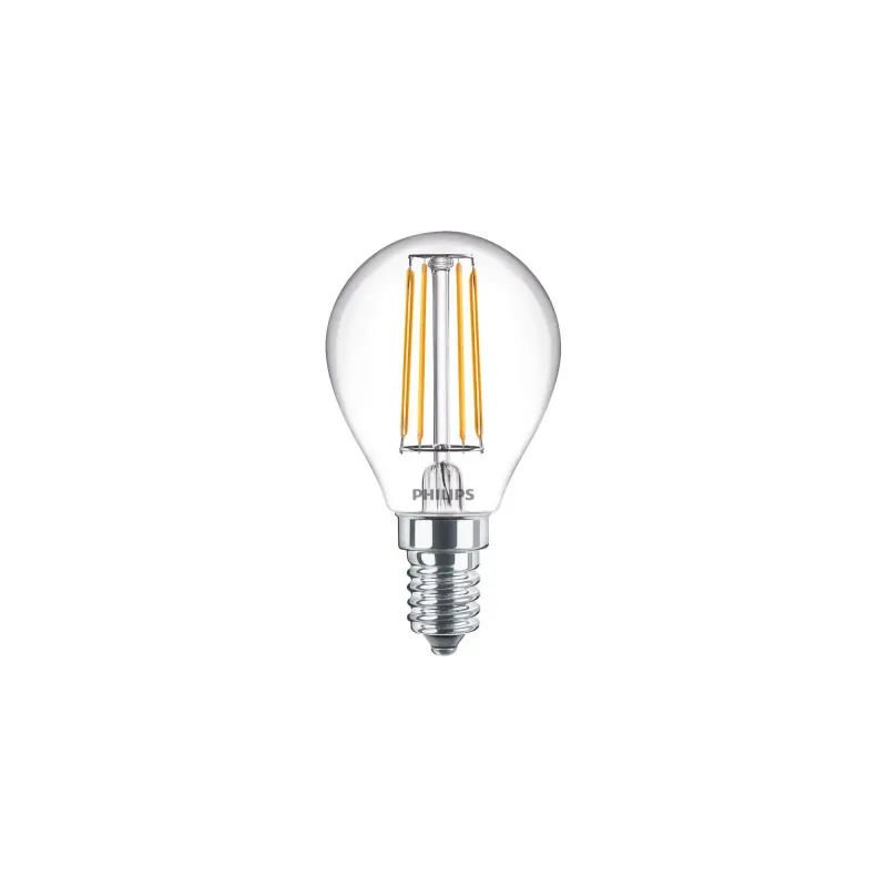 Philips Ledclassic Krone Filament  40w  E14  Varm Hvid  Klar Ikke Dæmpbar   -stk  8718699665586