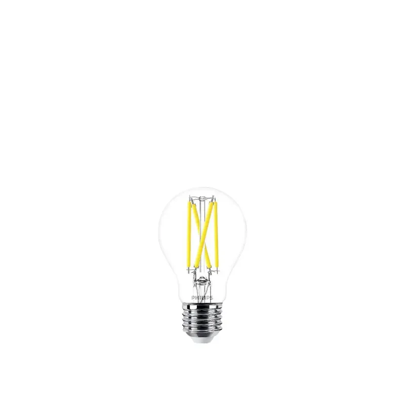 Philips Led Pære 60w   Pak Std E27  Klar  Varmglød Dæmp 929003010301