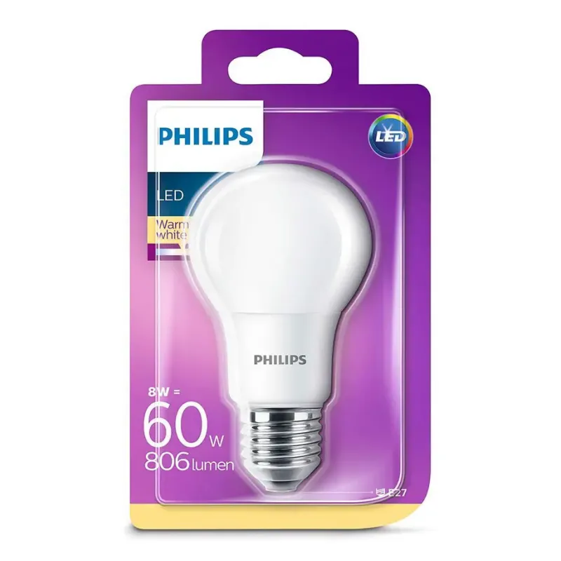 Philips Led 60w A60 E27 Ww 230v Fr Nd Srt4