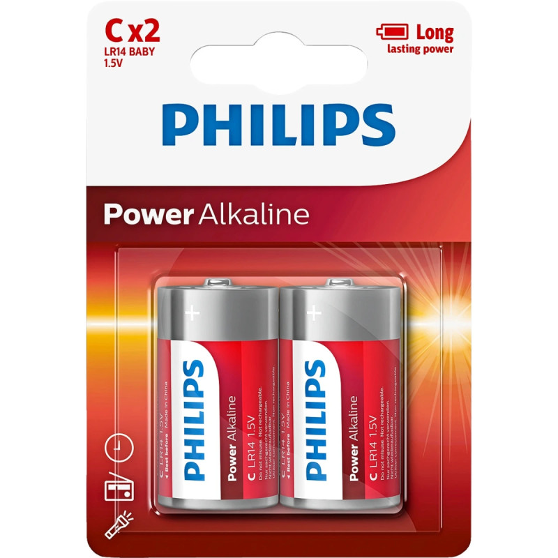 Philips Power Alkaline Lr14p2b-10