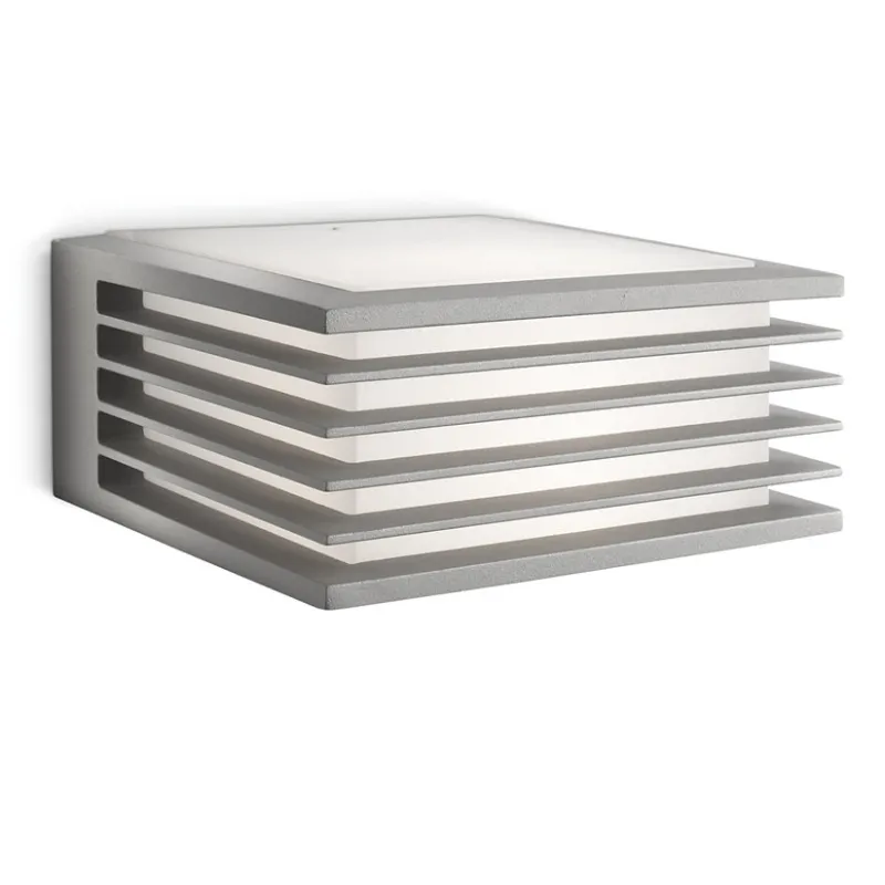 Philips Shades Mygarden Væglampe Grå Aluminium 1x42w 230v
