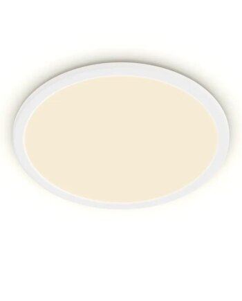 Philips Superslim Funktionel Led Loftlampe   Hvid Metal Plastik Cl550 Rd 15w 27k   Wvip4406 Rustfritstål