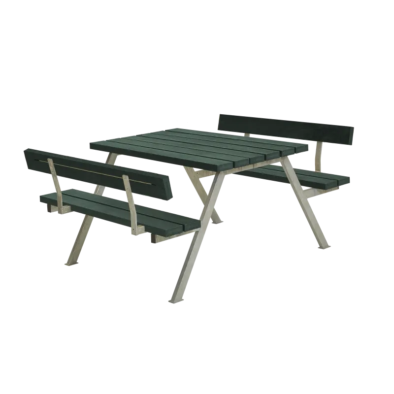 Plus Alpha Bord Bænkesæt     Ryglæn 118 Cm Retex Grøn 187512-31