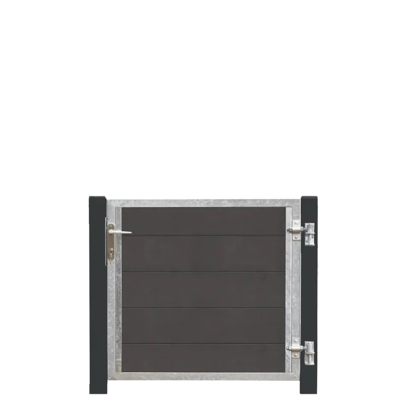 Plus Futura Kompositlåge Hi 99ã 91 Cm   16 Cm Gråsorte Stålstolper 17566-21