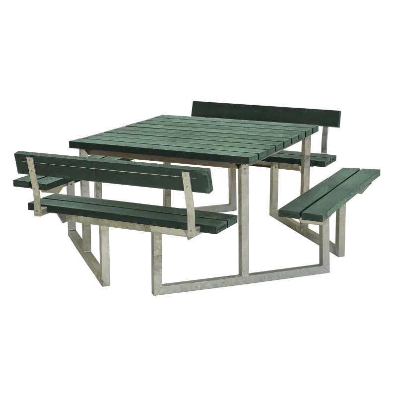 Plus Twist Bord Bænkesæt     Ryglæn 204 Cm Retex Grøn 187811-31