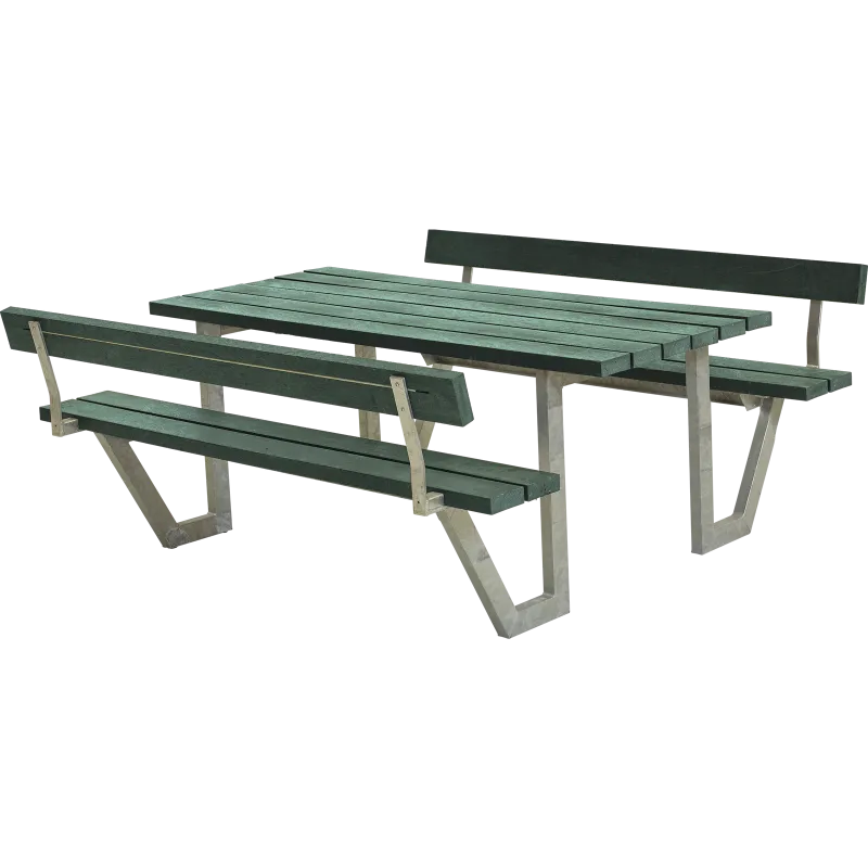 Plus Wega Bord Bænkesæt     Ryglæn 177 Cm Retex Grøn 187712-31