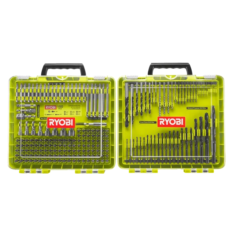 Ryobi Bor Og Bitsæt Med 200 Dele Rakdd200