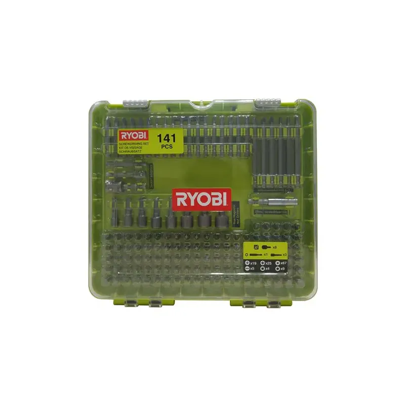 Ryobi Boresæt Med 141 Dele Rakd141