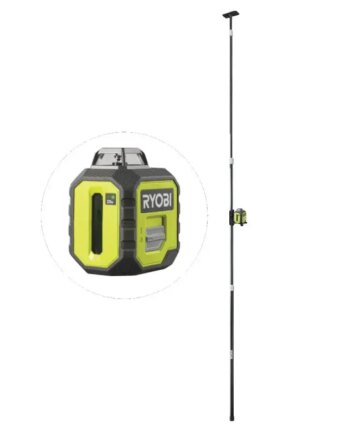 Ryobi Linjelaser Grøn Inkl  Teleskopstang  Rb360gll-