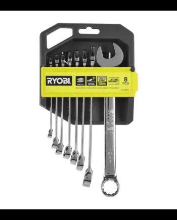 Ryobi Ringgaffelnøglesæt  Rhwr8pc