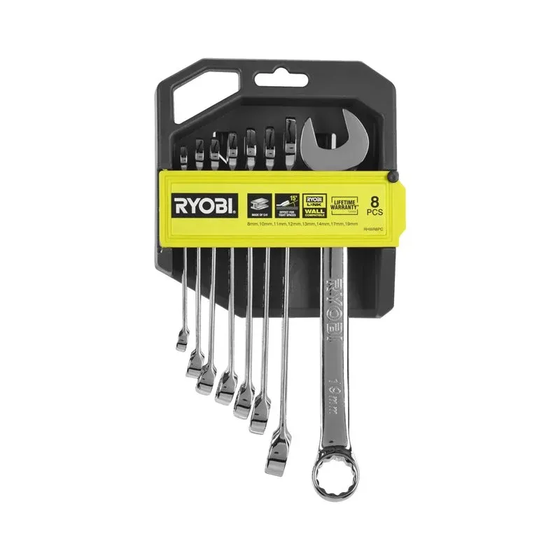 Ryobi Ringgaffelnøglesæt Rhwr8pc