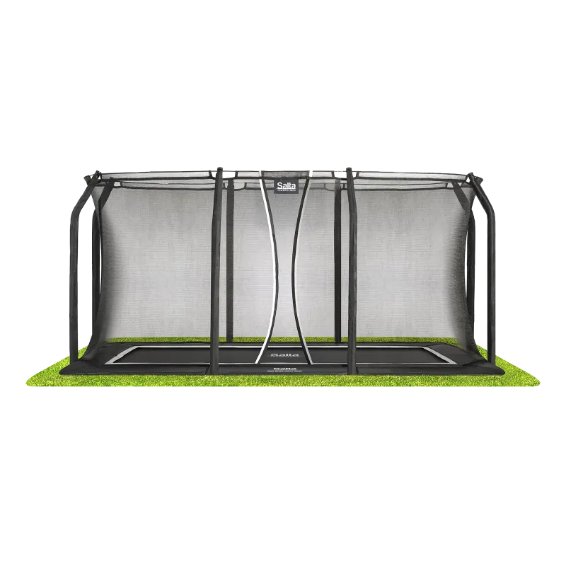 Salta Trampolin Royal Baseground 305x214 Cm  Sort Inkl  Sikkerhedsnet 805-831