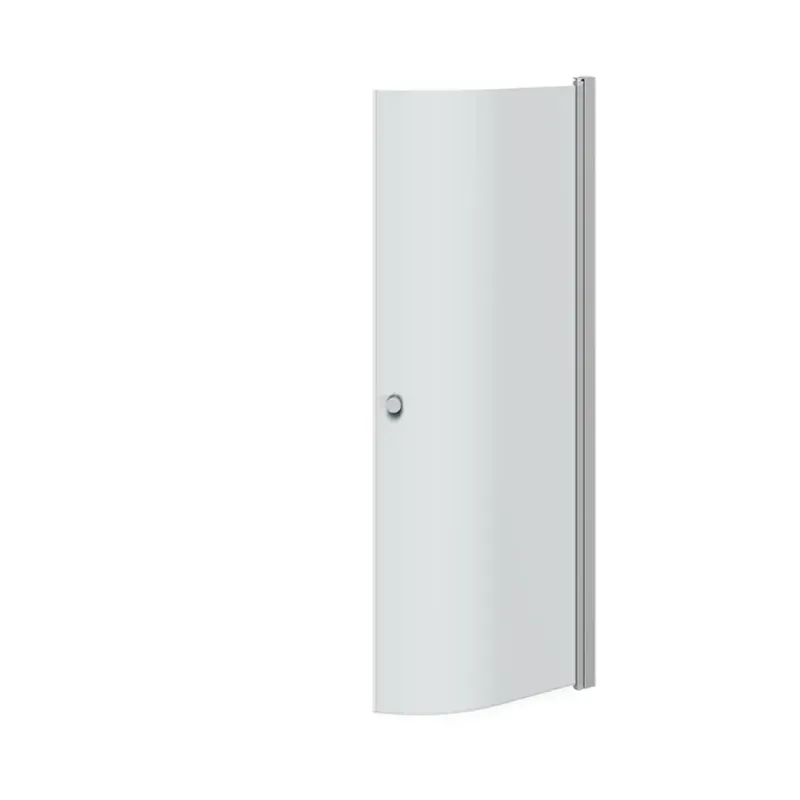 Scanbad Brusedør     200cm Halvrund 89-91 Cm Satin Isglas