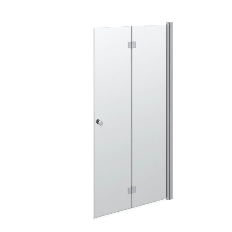 Scanbad Match Foldedør  :200x97-99 Cm Satin Klar  Satin