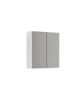 Scanbad Multo Spejlskab Select   Lamper     Låger 64x60 Cm  Hvid Mat