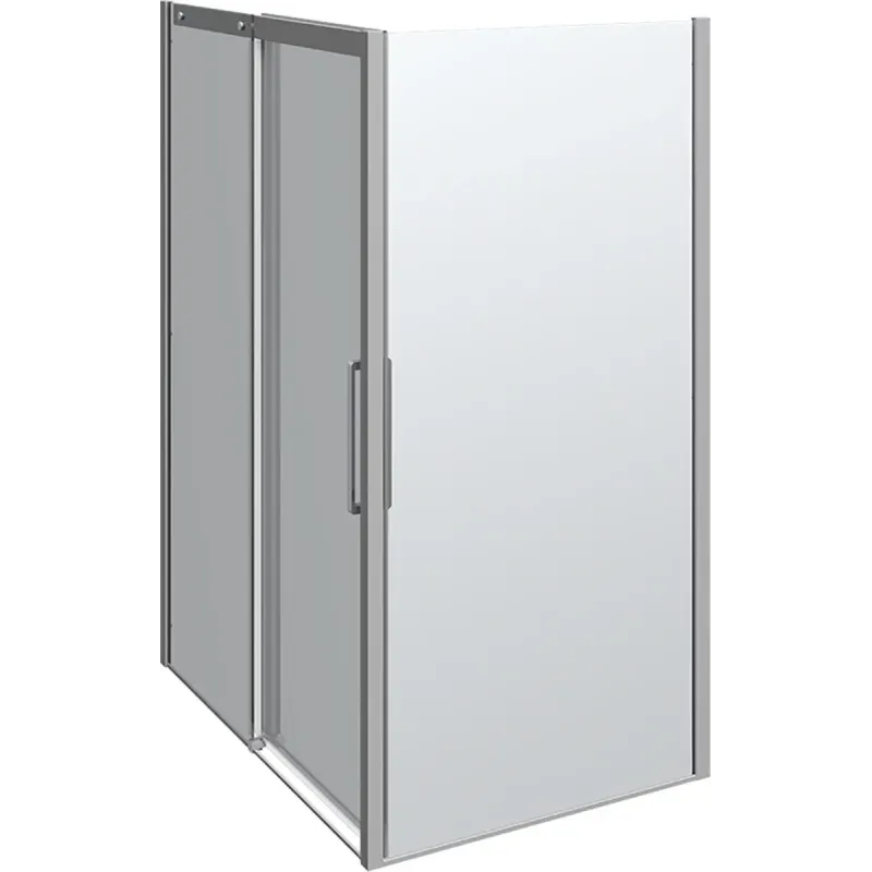 Scanbad Skydedør     Sidepanel Classic 1400 1000mm Krom Klar