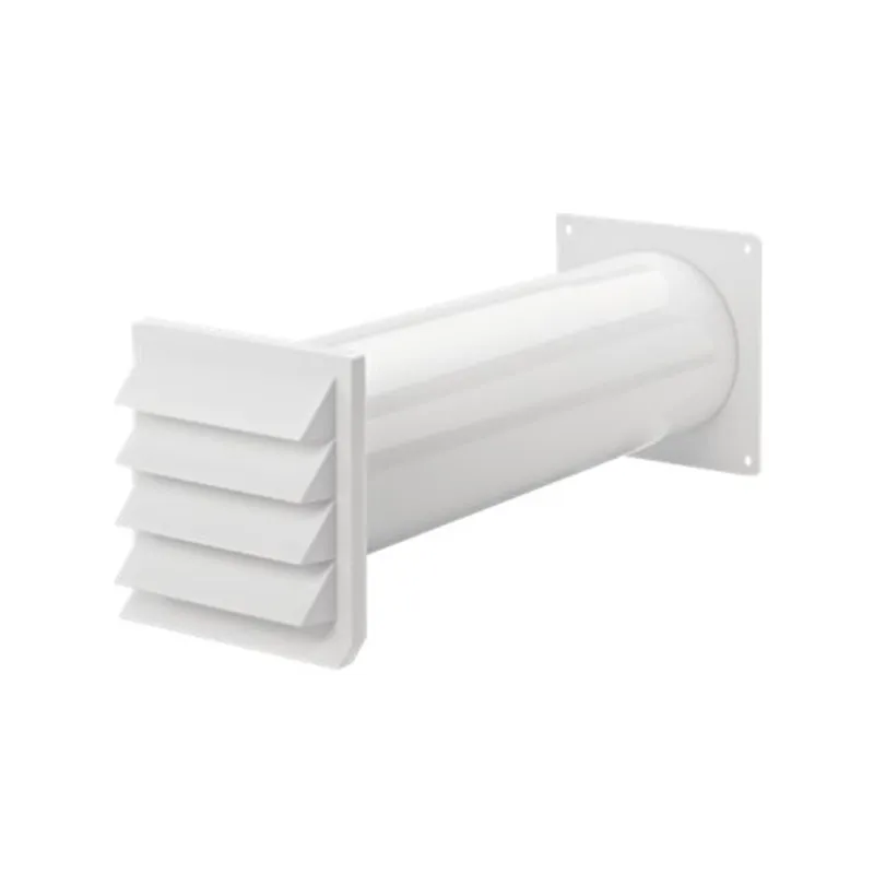 Silverline Silverline 4044047 Murgennemføring Komplet Inkl  Modtryksspjæld  Hvid