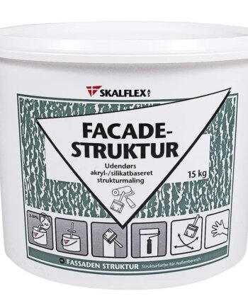 Skalflex Facadestruktur Grov Hvid 15kg