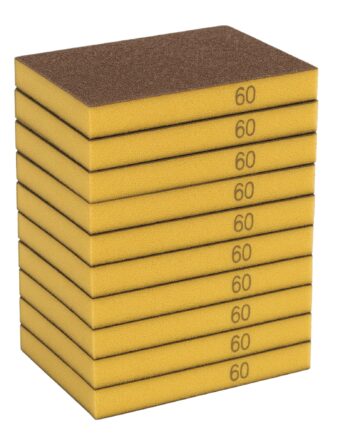Slibesvampe 120x98x12 Mm   10 Stk Korn P60