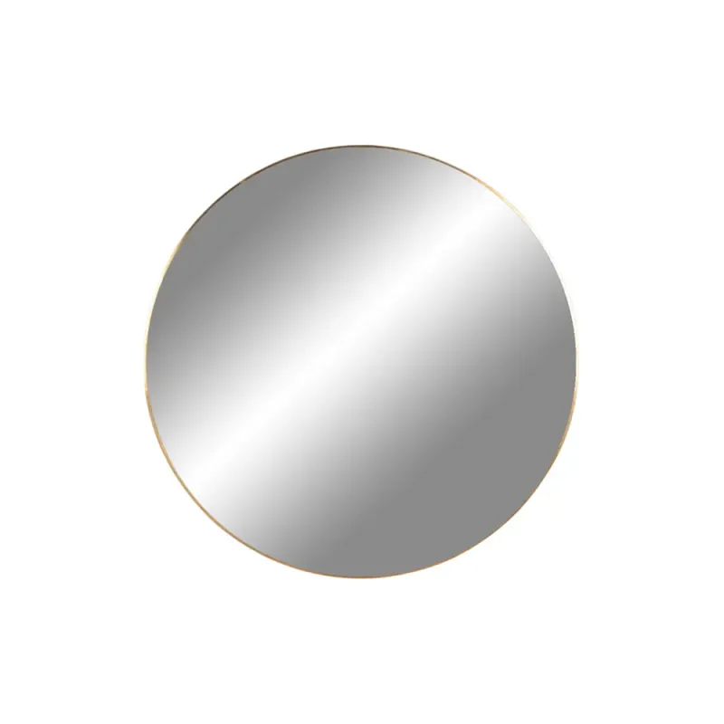 Spejl Med Ramme   Messing Look ø40 Cm 4001150