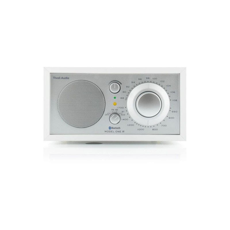 Tivoli Audio Model One Bt White Silver Fm Am Radio Med Bluetooth