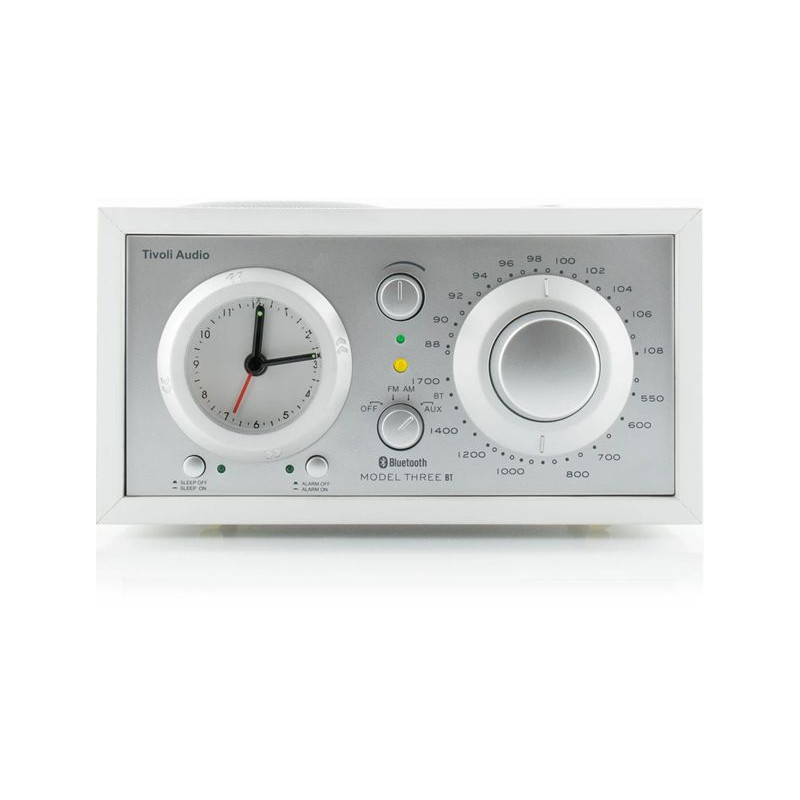 Tivoli Audio Model Three Bt Usb White Silver Dab Fm Radio Med Bluetooth