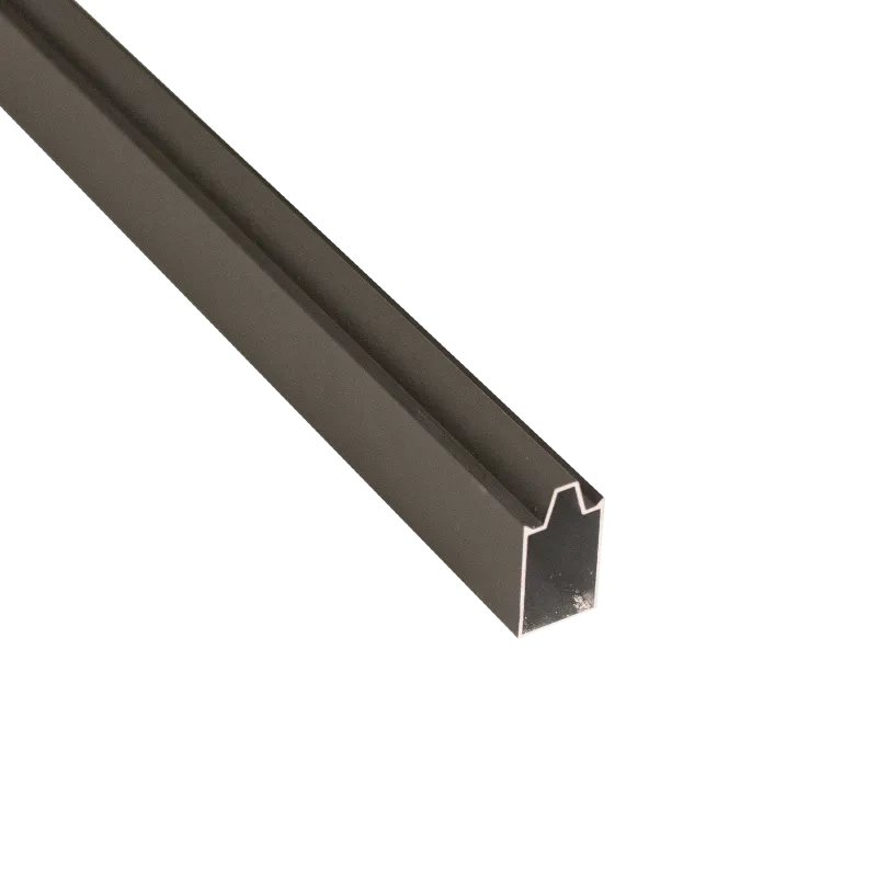 Top Bundskinne Aludesign Sort Inkl Beslag 211-653