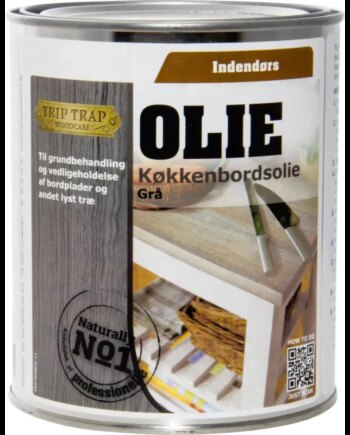 Trip Trap Køkkenbordsolie Grå   75lt