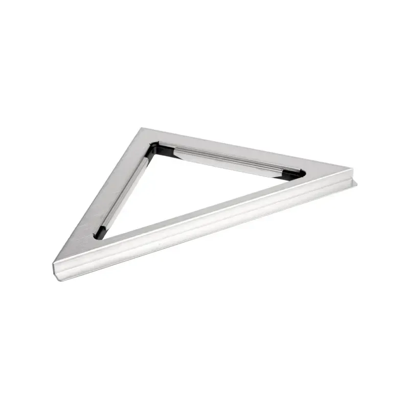 Unidrain Classicline Ramme Linje Hjørne   10 Mm Børstet Stål