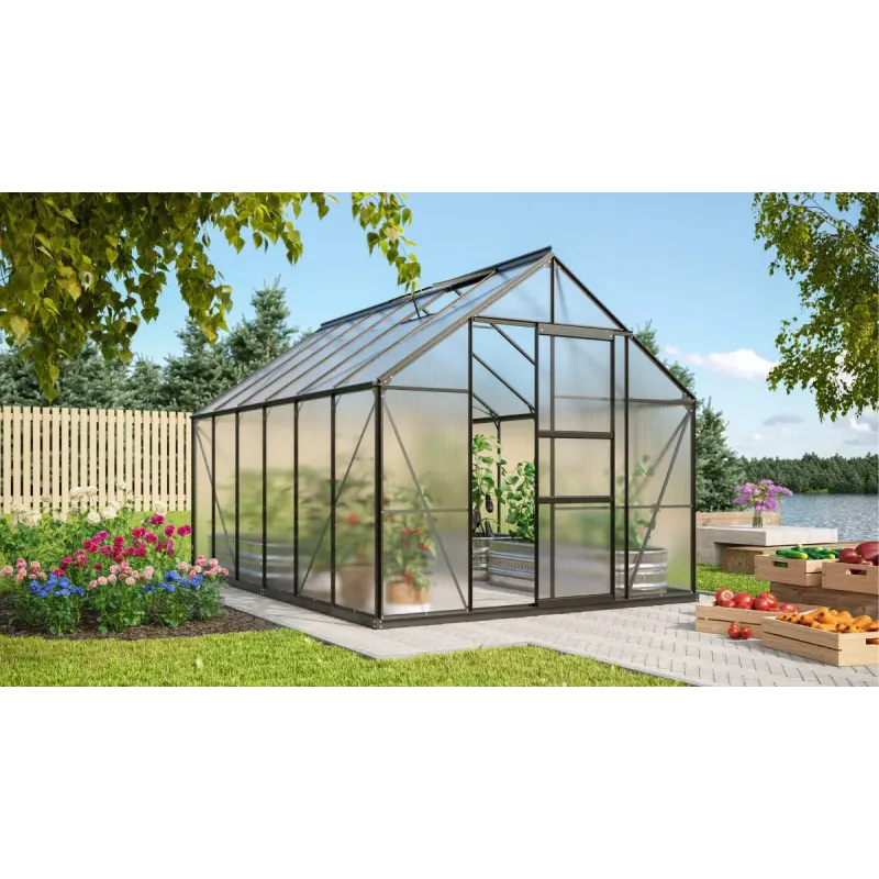 Vitavia Merkur 9900 Sort Drivhus 6mm Poly