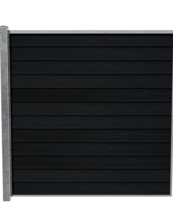 Wimex Fag Glyngøre Royal T180  -profil Wpc Sort Galv  Stolpe 1800   1893 Mm