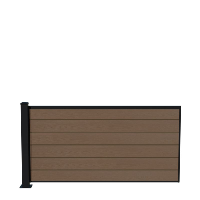 Wimex Fag Glyngøre Superb T90 -profil Wpc Teak Pulverlak Stolpe Fod 900 1893 Mm
