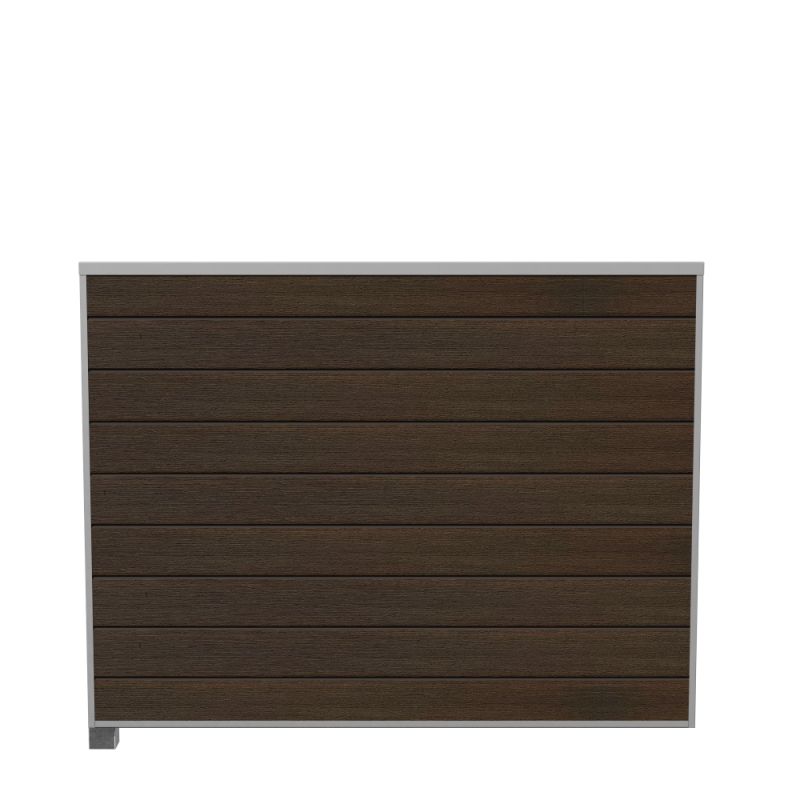 Wimex Fag Livø Prime T140 -profil Wpc Matbrun Galv Stolpe -skinne 1400 1893 Mm