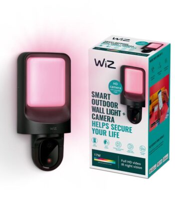Wiz Outdoor Wall Light With Camera Eu